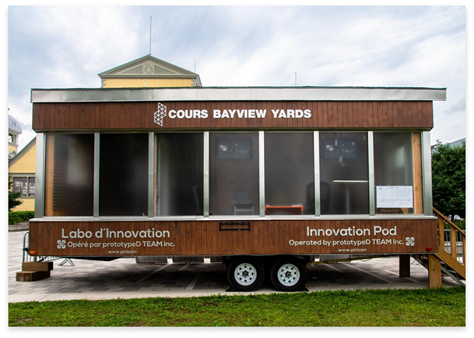 Les cours Bayview installent leur Labo d’innovation au parc Lansdowne